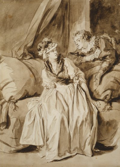 Brevet eller det spanska samtalet av Jean Honore Fragonard
