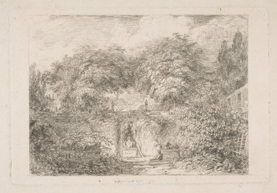Lilla parken, ca. 1763. av Jean Honore Fragonard