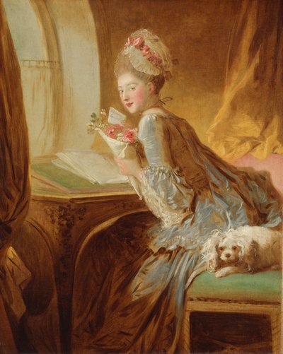 Kärleksbrevet, tidigt 1770-tal. av Jean Honore Fragonard