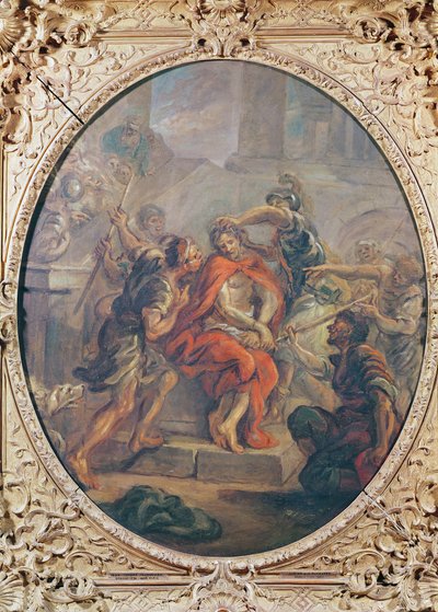 The Mocking of Christ (olja på duk) av Jean Honore Fragonard