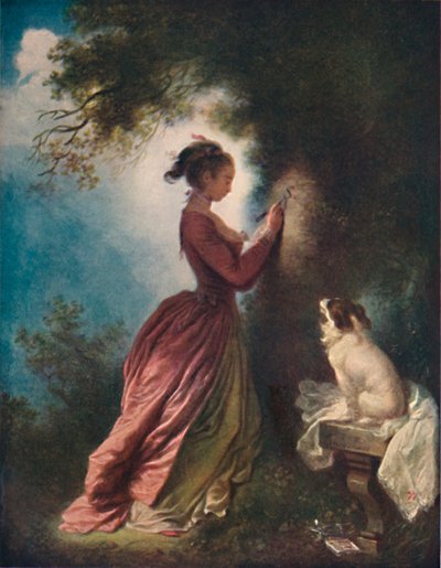 Souveniren The Love Cipher, c1775-80, 1911 av Jean Honore Fragonard