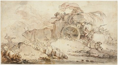 Den stoppade vagnen av Jean Honore Fragonard