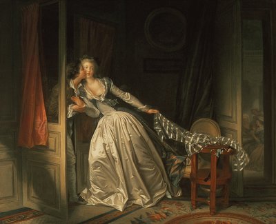 Den stulna kyssen, c.1788 av Jean Honore Fragonard