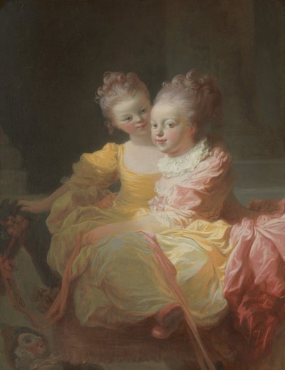 The Two Sisters, ca 1769-70 (olja på duk) av Jean Honore Fragonard