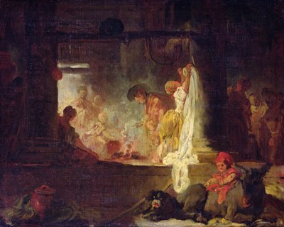Tvättskvinnorna, c.1759 av Jean Honore Fragonard