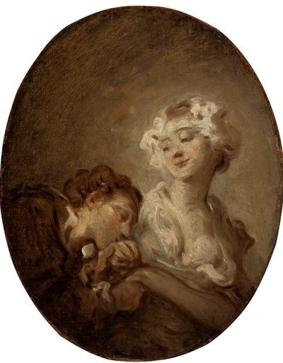 Koketten och ungdomen. av Jean Honore Fragonard