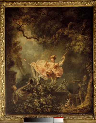 Escarpoletten. Målning av Jean Honore Fragonard (1732-1806) av Jean Honore Fragonard