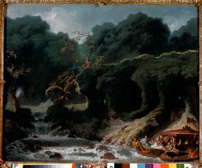 Festen i Rambouillet kallades kärlekens ö. Målning av Jean Honore Fragonard (1732-1806) av Jean Honore Fragonard