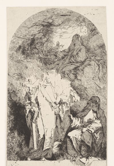 Förhärligande av Maria av Jean Honore Fragonard