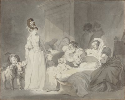 Besök hos sjuksköterskan av Jean Honore Fragonard