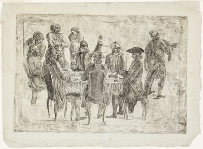 Voltaires Lunch på Ferney eller Filosofernas Nattvard av Jean Huber