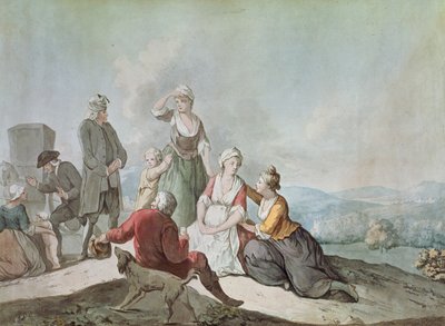 Voltaire Akiongea na Wakulima huko Ferney swed av Jean Huber