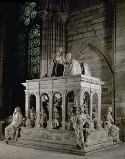Ludvig XII:s grav (1462-1515) och Anne av Bretagne (1477-1514) (marmor) av Jean I Juste