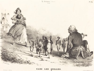 Parkera käglarna av Jean Ignace Isidore Grandville