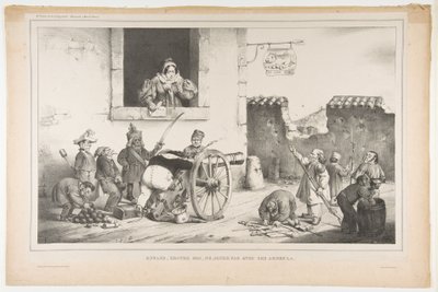 Barn, lyda mig, lek inte med dessa vapen, april 1834 av Jean Ignace Isidore Gérard