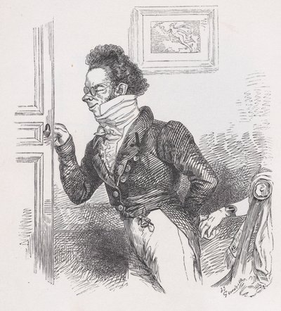 Robin, vännen från The Complete Works of Béranger, 1836. av Jean Ignace Isidore Gérard