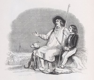 Shooting Stars från The Complete Works of Béranger, 1836. av Jean Ignace Isidore Gérard
