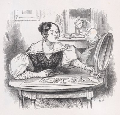 Korten från The Complete Works of Béranger, 1836. av Jean Ignace Isidore Gérard