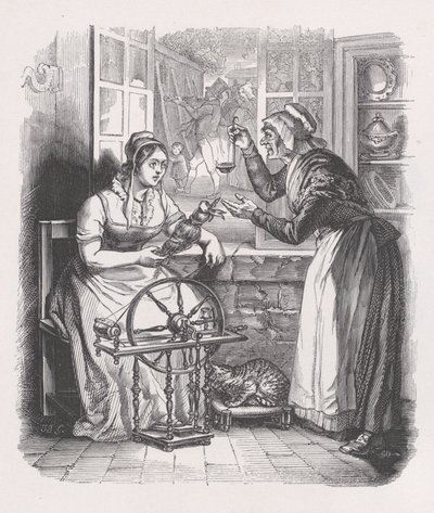 Krigsfången från The Complete Works of Béranger, 1836. av Jean Ignace Isidore Gérard