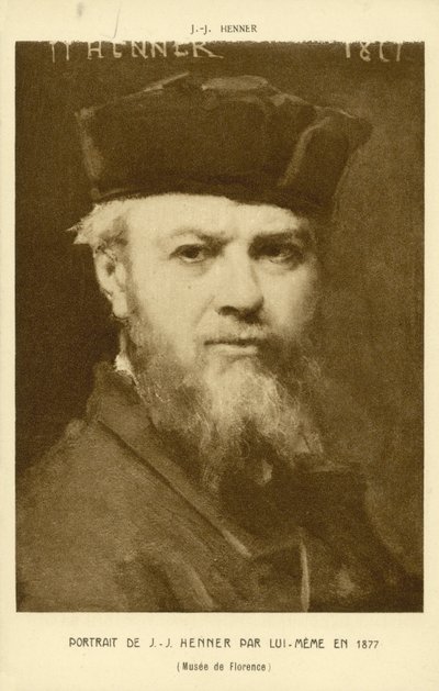 Självporträtt av Jean-Jacques Henner, fransk konstnär av Jean Jacques (after) Henner