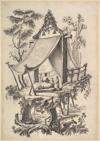 Trädkoja, 1773. av Jean Jacques Avril