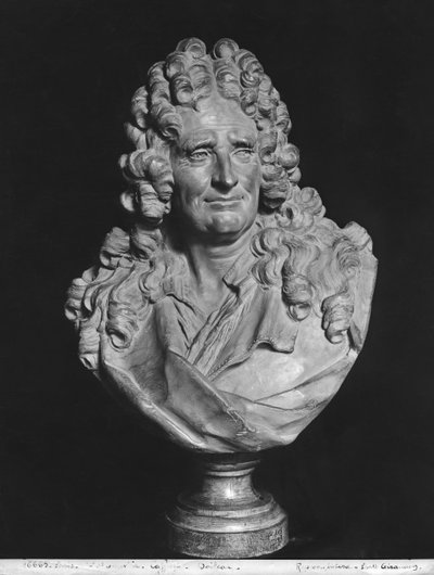 Porträtt av Nicolas Boileau, känd som Boileau-Despreaux av Jean Jacques Caffieri