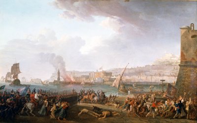 Inträde av den franska armén under befäl av general Championet i Neapel, 21/01/1799. Målning av Taurel Jean Jacques François (1757 - 1832). 1799. Slott i Versailles och Trianon. av Jean Jacques Francois Taurel