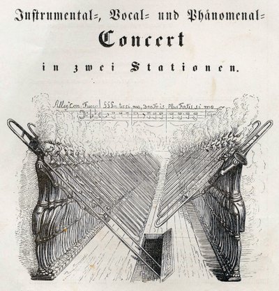 Instrumental sång och fenomenal konsert, 1844. av Jean Jacques Grandville