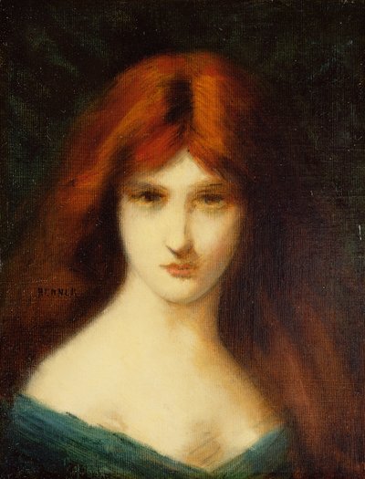 Porträtt av en kvinna av Jean-Jacques Henner