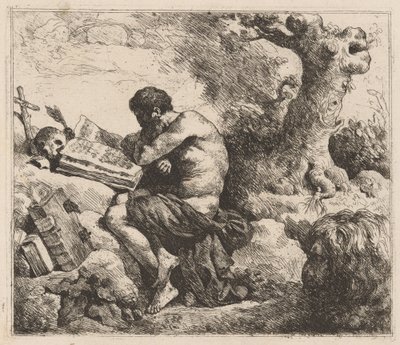 Sankt Jerome av Jean Jacques Lagrenée II