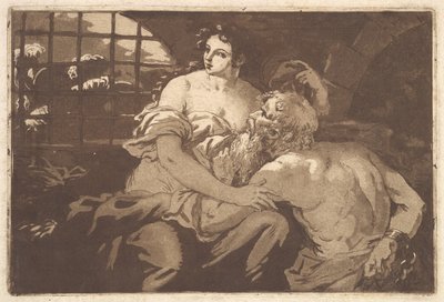 Roman Charity, i ett album innehållande Recueil de Compositions par..., 1782-1821. av Jean Jacques Lagrenee