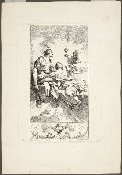 Teologins tre dygder av Jean Jacques Lagrenee