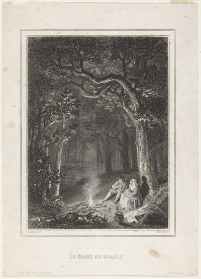 Djävulens damm av Jean Jacques Outhwaite, after Charles François Daubigny