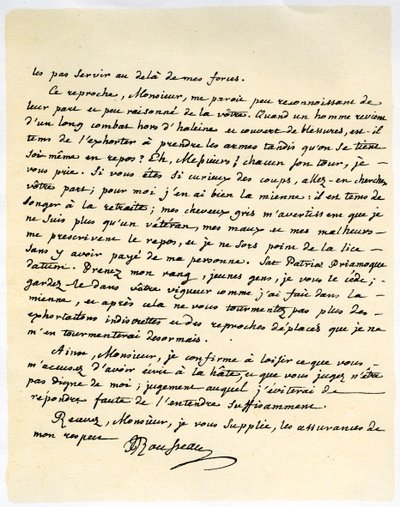 Brev från Jean Jaques Rousseau, 15 juli 1764. av Jean Jacques Rousseau