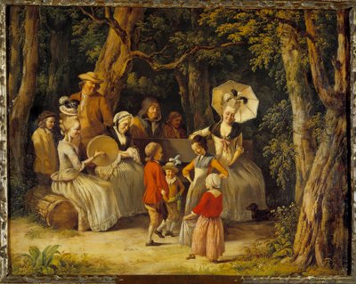 Barndans 1700-tal (olja på duk) av Jean Jacques de Boissieu