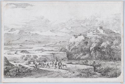 Landskap efter Van der Cabel, ca 1773. av Jean Jacques de Boissieu