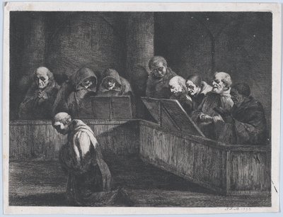 Munkarna skanderar, 1795. av Jean Jacques de Boissieu