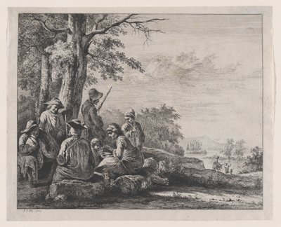Bönder vilar, 1803. av Jean Jacques de Boissieu