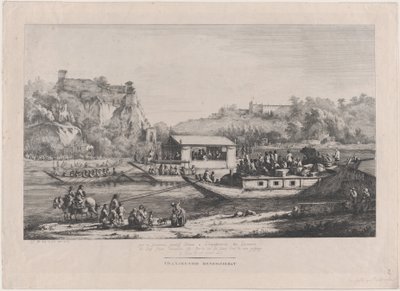 Påven Pius VII på Saône, 1805. av Jean Jacques de Boissieu