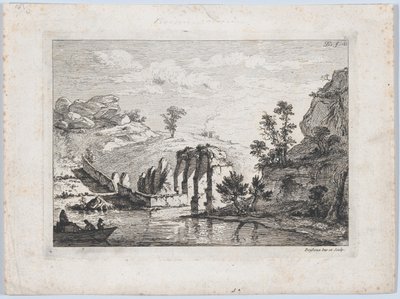 Ruinerna av en akvedukt, 1763. av Jean Jacques de Boissieu