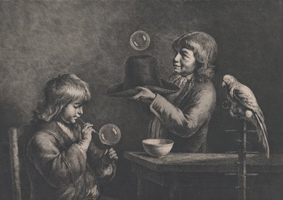 Såpbubblor, 1799. av Jean Jacques de Boissieu