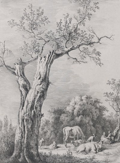 Spring, efter en ritning färdig i Saint-Chamond, 1795. av Jean Jacques de Boissieu