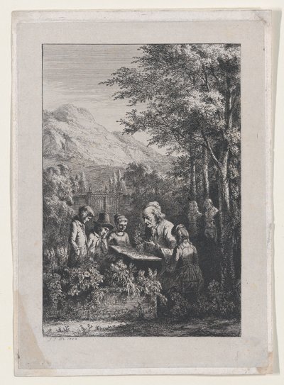 Botaniklektionen, 1804. av Jean Jacques de Boissieu