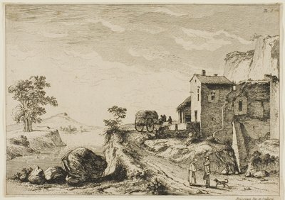 Munken och jägaren av Jean Jacques de Boissieu