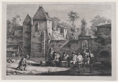Den gamla porten i Vaise, Lyon, 1803. av Jean Jacques de Boissieu