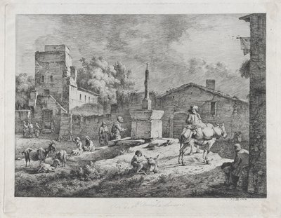 Utsikt över Saint-Andéol, 1774. av Jean Jacques de Boissieu