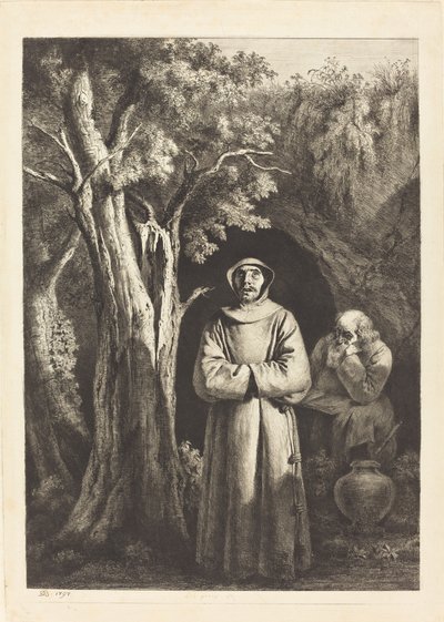 Desert Monks av Jean Jacques de Boissieu after Francisco