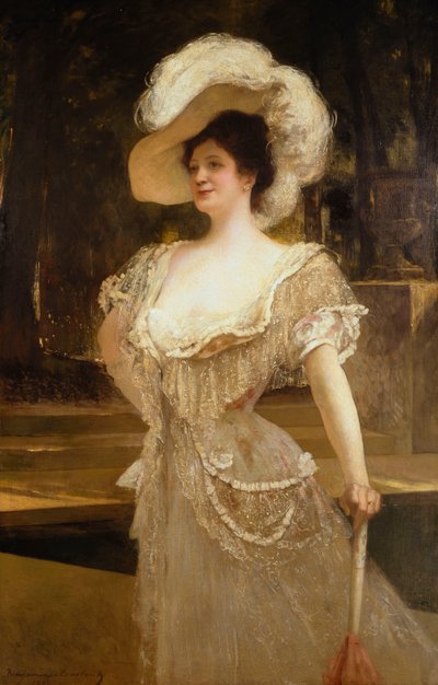 Ett porträtt av fru, 1901 av Jean Joseph Benjamin Constant