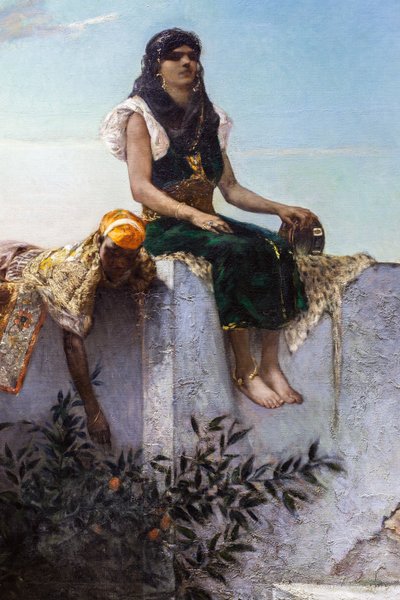 Kväll på terrasserna (Marocko) av Jean Joseph Benjamin Constant