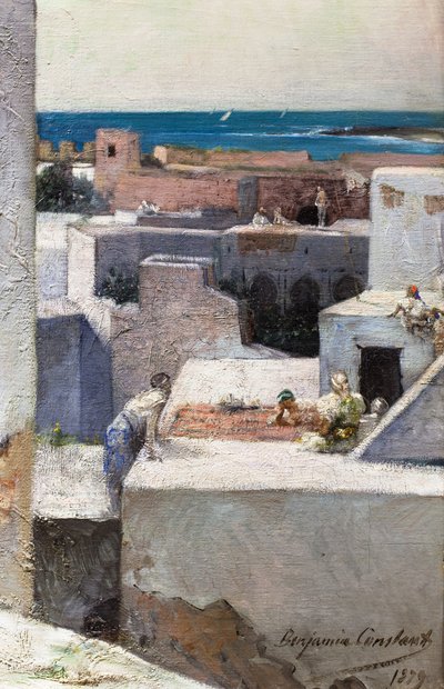 Kväll på terrasserna (Marocko) av Jean Joseph Benjamin Constant